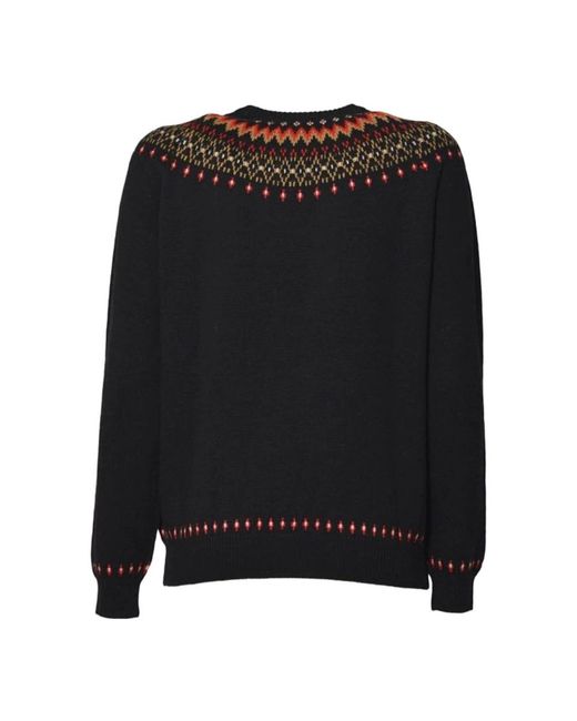 Mc2 Saint Barth Black Round-Neck Knitwear