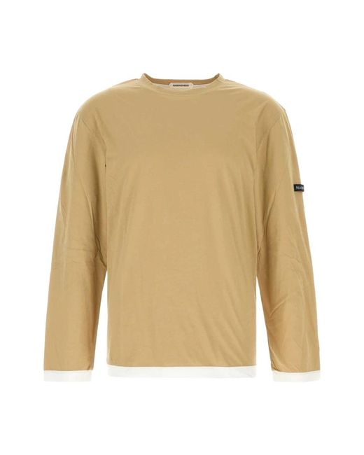 NAMACHEKO Hoodies & Sweatvesten ,Katoen Cotton T-Shirt in het Natural voor heren
