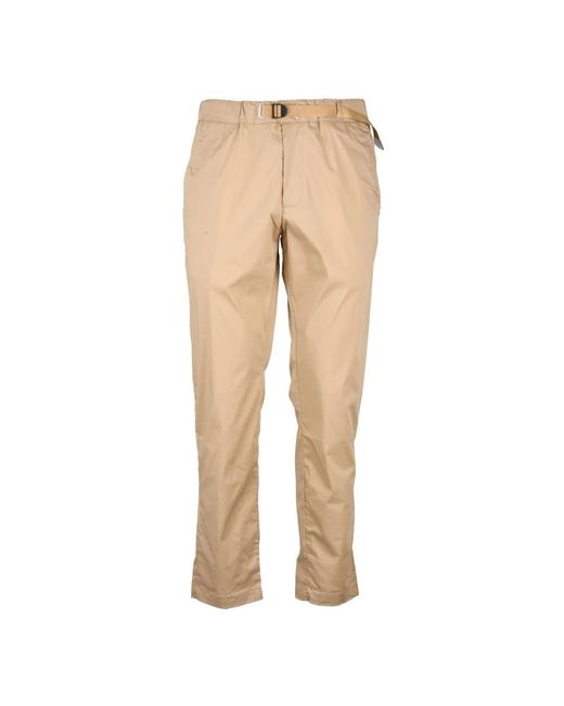 Straight Trousers White Sand de hombre de color Natural