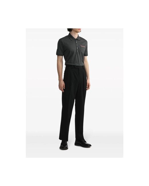 Thom Browne Black Polo Shirts for men