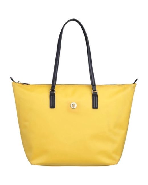 Tommy Hilfiger Yellow Tote Bags