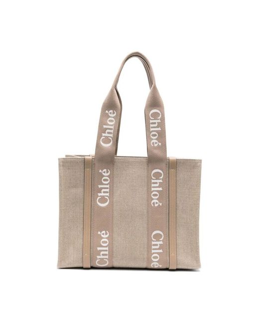 Chloé Natural Leinwand-tasche boyish