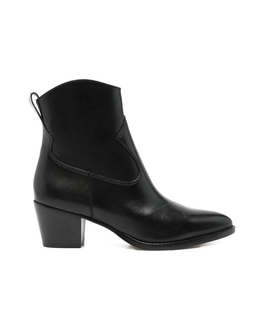 Ralph Lauren Black Cowboy & Biker Boots