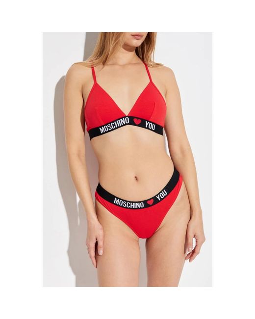 Bras Moschino de color Red