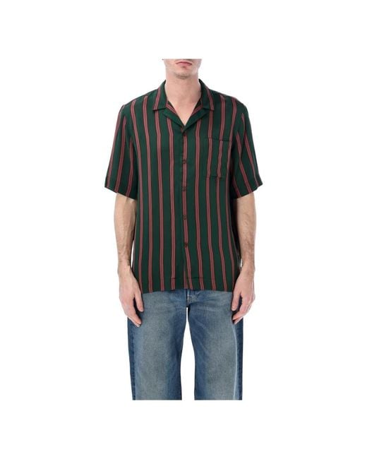 Dries Van Noten Black Short Sleeve Shirts for men