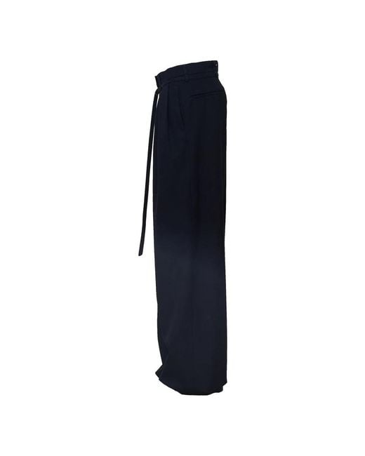 Dries Van Noten Blue Wide Trousers