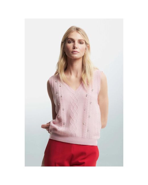 V-Neck Knitwear Kocca en coloris Pink