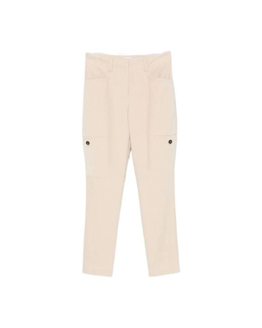 Brunello Cucinelli Natural Cargo Hose Mit Taschen
