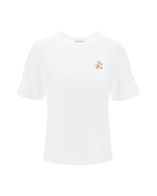 T-shirts Maison Kitsuné de color White