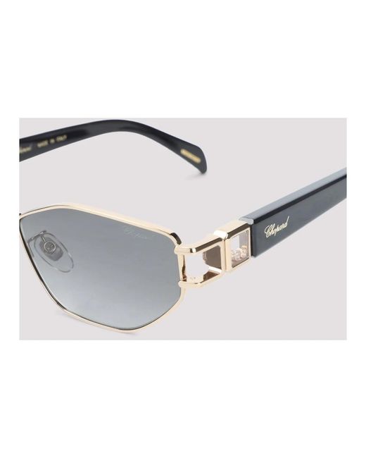 Chopard White Silberne Metallsonnenbrille