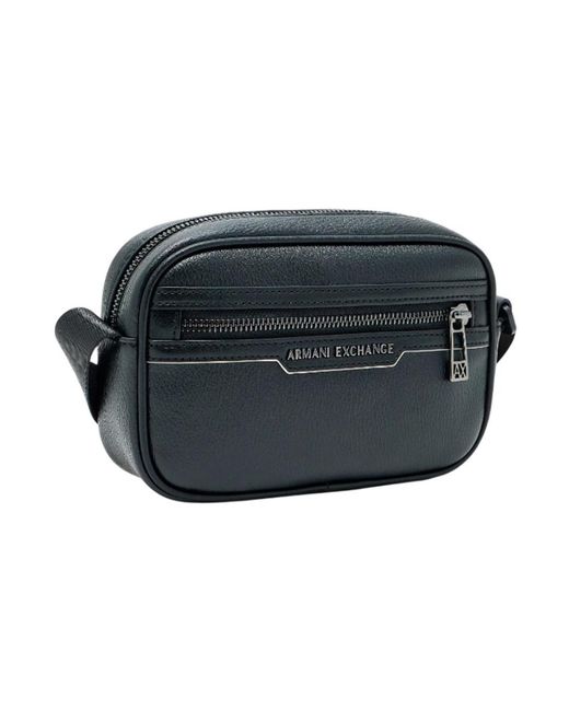 ARMANI EXCHANGE Black Cross Body Bags for men