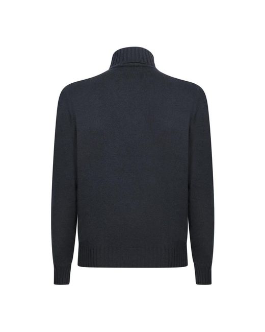 Dell'Oglio Blue Turtlenecks for men