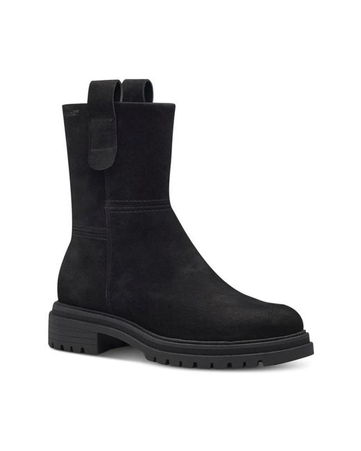 Tamaris Black Ankle Boots