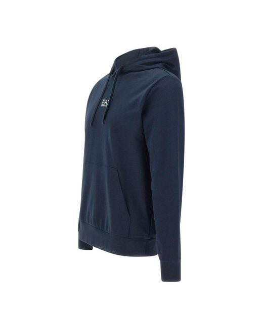Hoodies EA7 de hombre de color Blue