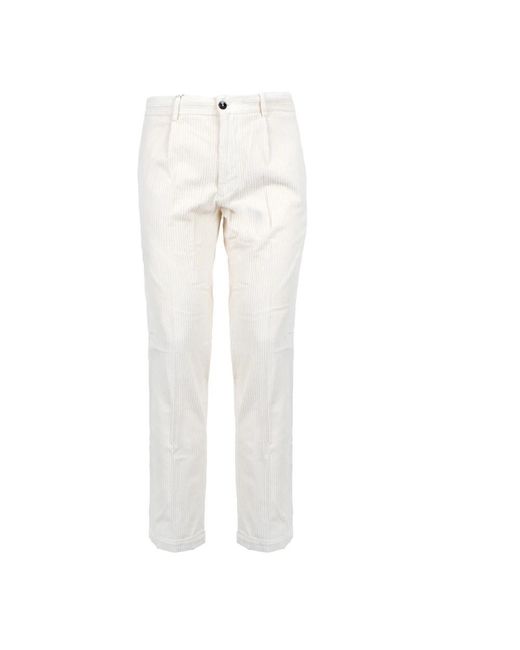 Michael Coal Slim-Fit Trousers in het White voor heren