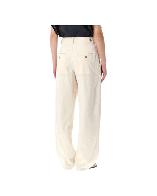 Isabel Marant Natural Wide Trousers