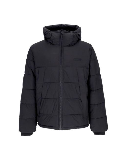 Element Jassen ,Zwart ,Polyester Waterafstotende Donsjas Met Verstelbare Capuchon in het Blue voor heren