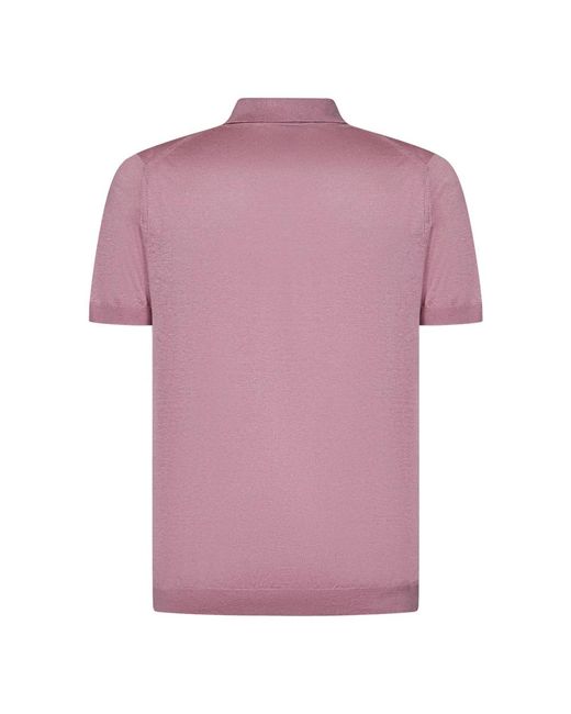 Low Brand Purple Polo Shirts for men