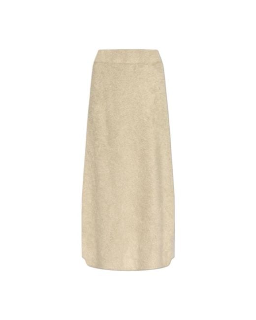 Lisa Yang Midi Skirts in het Natural