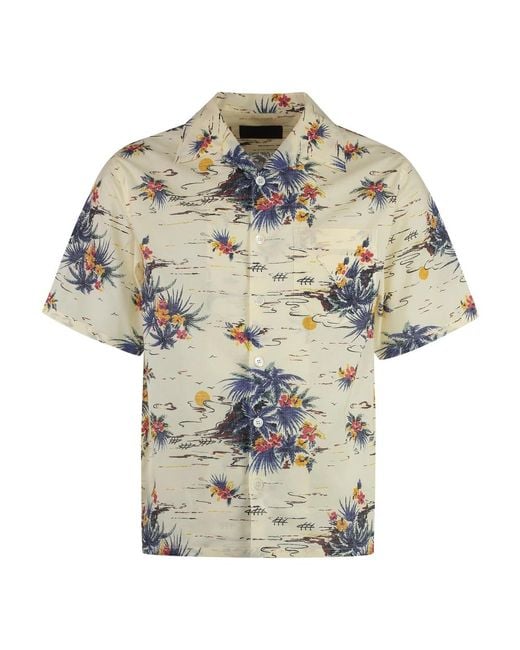Prada Baumwollhemd Mit Nacre-Knöpfen in Multicolor für Herren