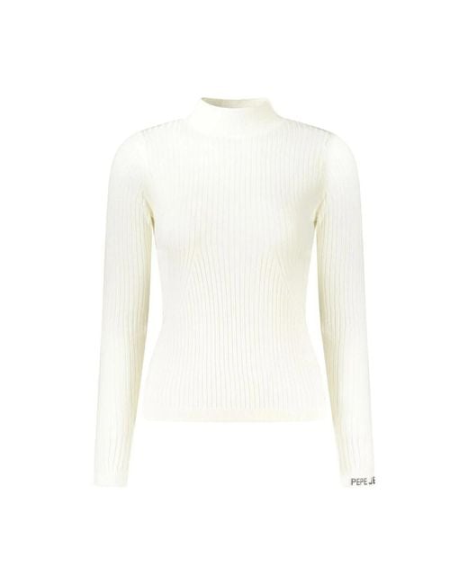 Pepe Jeans White Turtlenecks