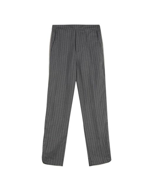 Rhude Gestreifte Kurze Hose Elastischer Bund in Gray für Herren