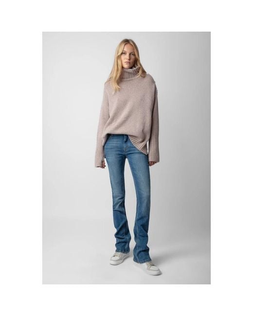 Zadig & Voltaire Gray Cashmere Knitwear