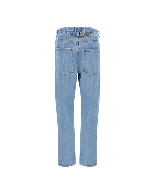 Thom Browne Blue Straight Fit Jeans for men