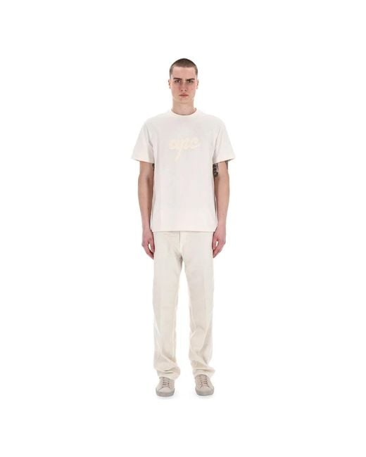 T-Shirts A.P.C. de hombre de color White