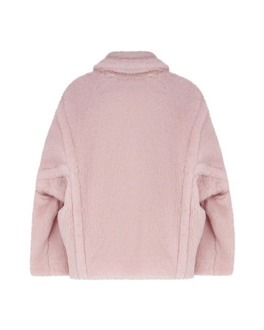 Max Mara Pink Faux Fur & Shearling Jackets