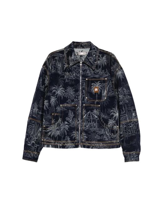 Amiri Blue Denim Jackets for men