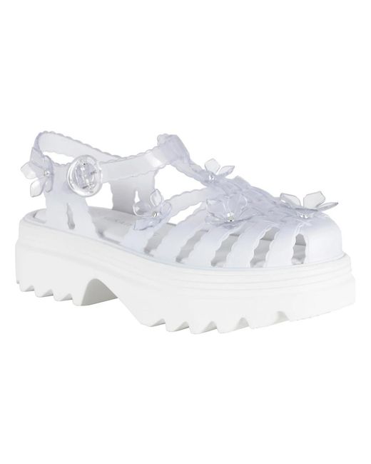Melissa White Flat Sandals