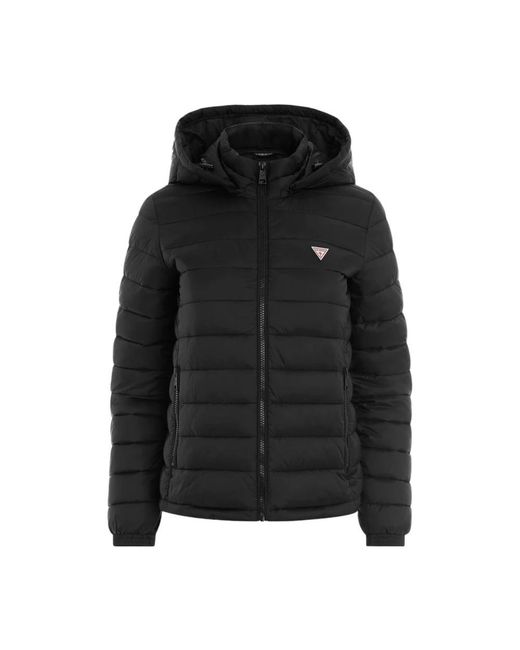 Guess Winter Jackets in Black Lyst