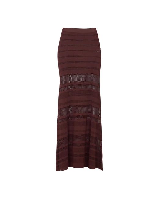 Suncoo Purple Maxi Skirts
