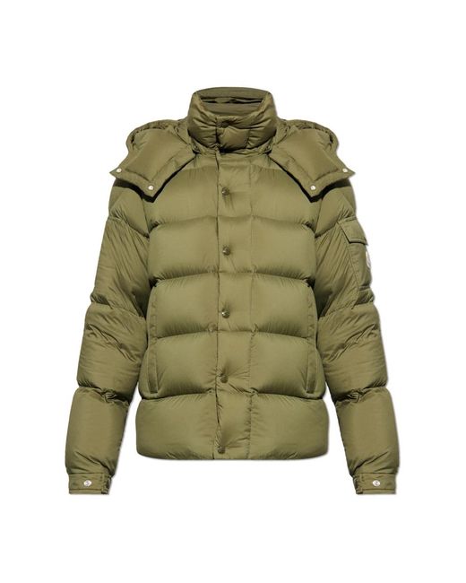 Moncler Jassen ,Groen ,Leer Maya Down Jacket in het Green voor heren