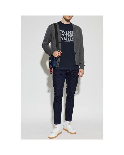 DSquared² Wollstrickjacke Mit Taschen in Gray für Herren