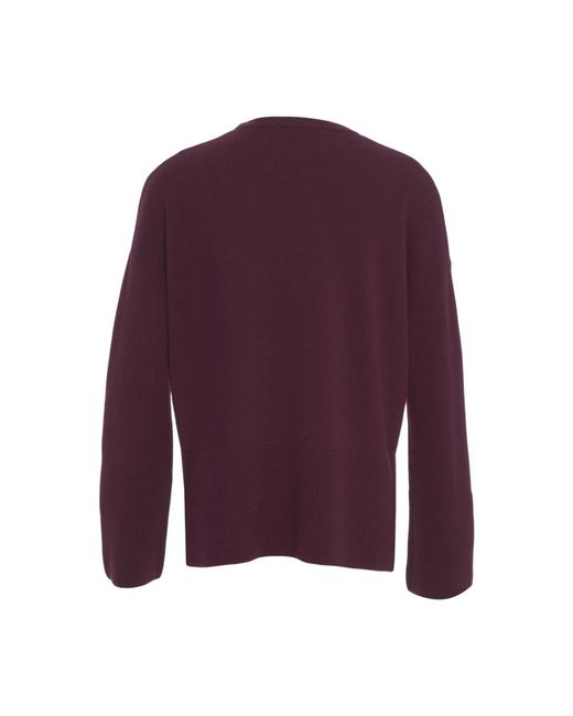 Kaos Trui Met Ronde Hals in het Purple