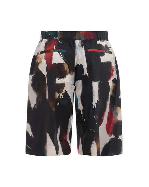 McQueen Black Casual Shorts for men