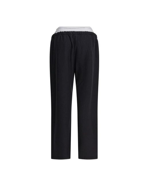 Alexander Wang Black Straight Trousers