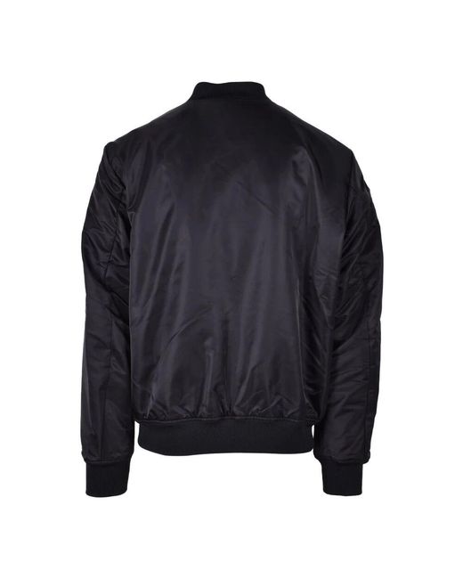 DIESEL Schwarze zip-up jacke für männer in Blue für Herren