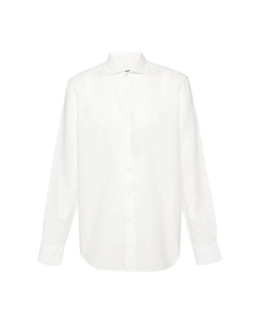 Canali White Formal Shirts for men