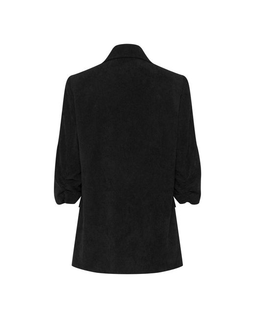 Cream Jassen ,Zwart ,Pitch Blazer Met Gerimpelde Mouwen in het Black