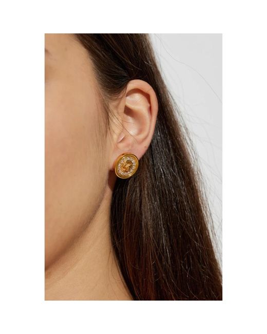 Earrings di Versace in Metallic