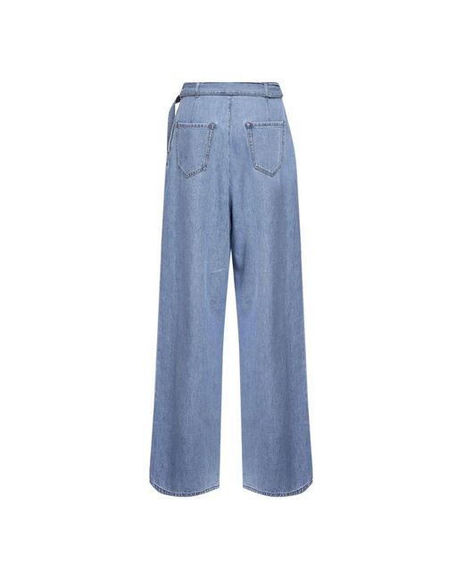 Dries Van Noten Blue Wide Jeans for men