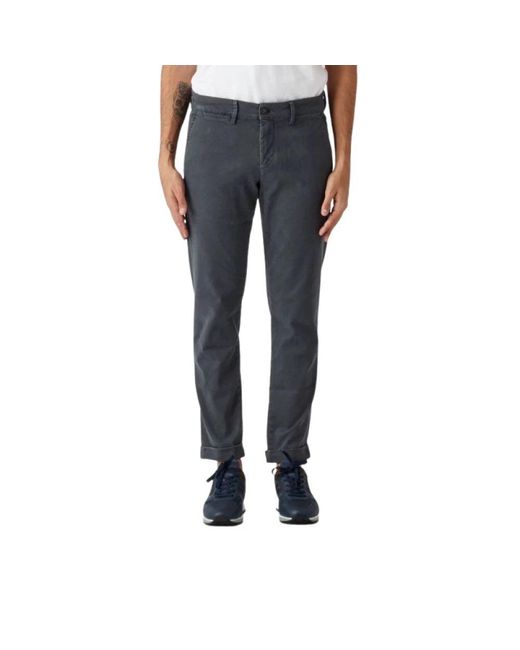 Jeckerson Blue Straight Trousers for men