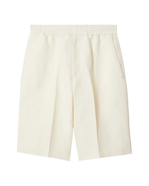 Burberry White Casual Shorts for men