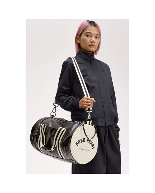 Fred Perry Black Weekend Bags for men