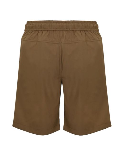 K-Way Nylon elastische taille shorts braun in Green für Herren