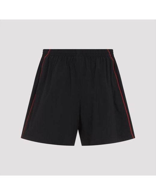 Balenciaga Black Technical Fabric Short With Logo for men