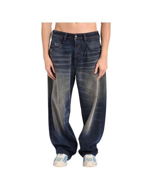 DIESEL Blue Loose-Fit Jeans for men